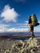 Foto: Wanderer auf Trekkingtour in Schweden Wanderer auf Trekkingtour in Schweden