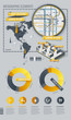 Infographic Elements with world map and a map of the subway Infographic Elements with world map and a map of the subway