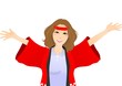 sales_lady_is_informing_anything sales_lady_is_informing_anything