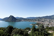 Foto: Lake Lugano, panoramic view from the top, switzerland Lake Lugano, panoramic view from the top, switzerland
