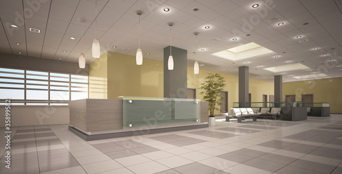 Illustration: hospital reception hospital reception