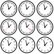Uhr Uhren Zeit Termin Zeiger Zeitplan Set 1
