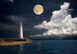 lighthouse at night. - Fine Art prints