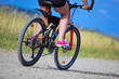 Active woman on a bike. Healthy lifestyle Active woman on a bike. Healthy lifestyle