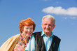 Happy senior couple in love outdoors