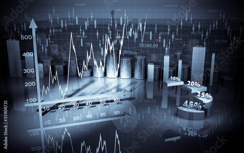 Illustration: business finance chart, diagram, bar, graphic business finance chart, diagram, bar, graphic