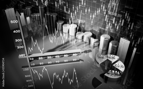 Illustration: business finance chart, diagram, bar, graphic business finance chart, diagram, bar, graphic