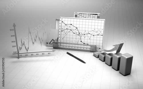 Photo: business finance chart, diagram, bar, graphic business finance chart, diagram, bar, graphic