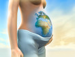 Ilustración: Earth pregnant Earth pregnant