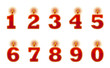 number candles