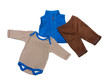kids clothes set isolated on white