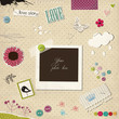 Photo frame with elements Photo frame with elements