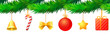 hanging christmas ornaments - seamless