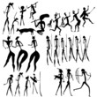 Vektor: primitive art - various figures - vector primitive art - various figures - vector