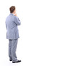 Full length of young business man standing with