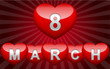 red glossy hearts 