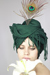 girl with a lily.