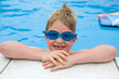 boy in the pool