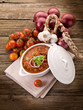 ragout sauce on bowl