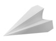 white paper plane