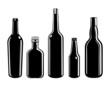 Black and White Bottle Set