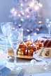 Luxury place setting for Christmas