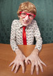Funny nerdy guy