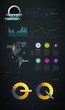 infographics items from the map of America
