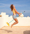 flight of a cleaner witch