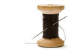 Thread bobbin isolated on white background Thread bobbin isolated on white background