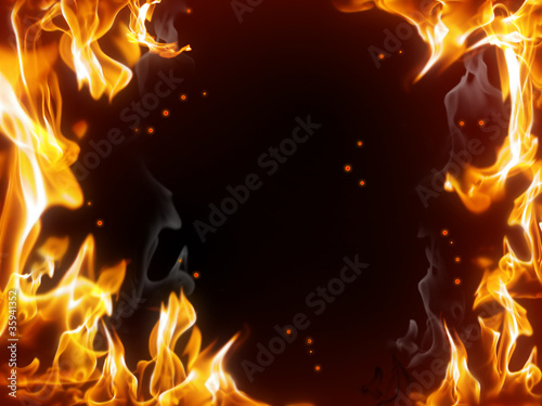 Illustration: fire frame fire frame
