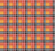 Orange plaid fabric