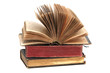 alte vergilbte Bücher