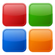 Vector square buttons set Vector square buttons set