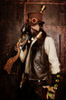 Man in Steampunk style