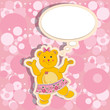 baby arrival card for girl
