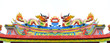 Chinese style dragon statue on roof
