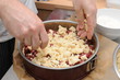 in der Konditorei - Kirschkuchen - Kuchen backen