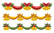 Vektor: Christmas garlands Christmas garlands