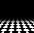 black white