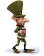 Lutin irlandais et bière