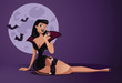 Sexy vampire pinup