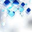 Blue squares on gray background