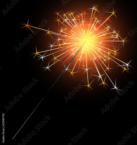 Vektor: sparkler sparkler
