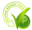 prendre rendez vous sur symbole 3d vert