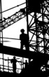 Baustelle mit Arbeitern