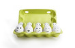 Group of eggs with smiling faces representing a social network