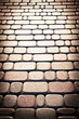 Brick pattern of pavement