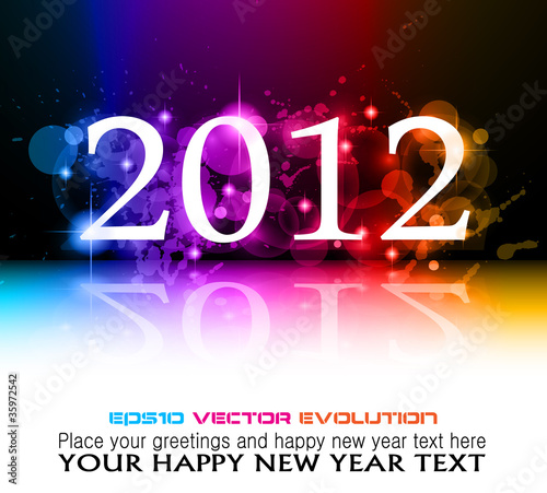 Vetor: 2012 New Year celebration background 2012 New Year celebration background