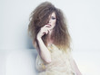 Beautiful woman with magnificent hair
